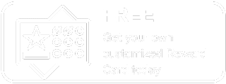 Promotional graphic offering a free customized reward card.
